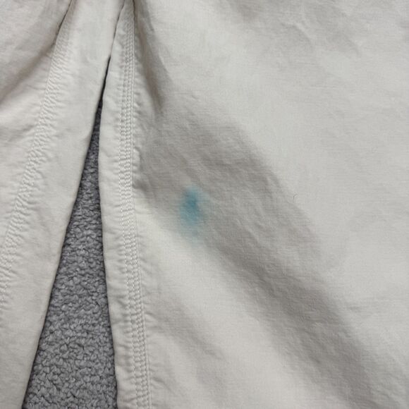 COS Pull On Wide Leg Trouser Crop Pants Womens XS Beige Cotton Elastic Waist - Picture 8 of 16